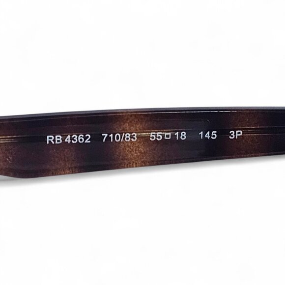 Ray-Ban RB4362 710/83 Unisex Polarized Sunglasses Brown Lenses 55-18 -145. main image 13